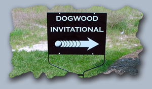 golf directional sign