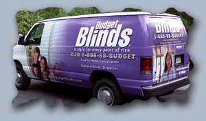 budget blinds van wrap installation